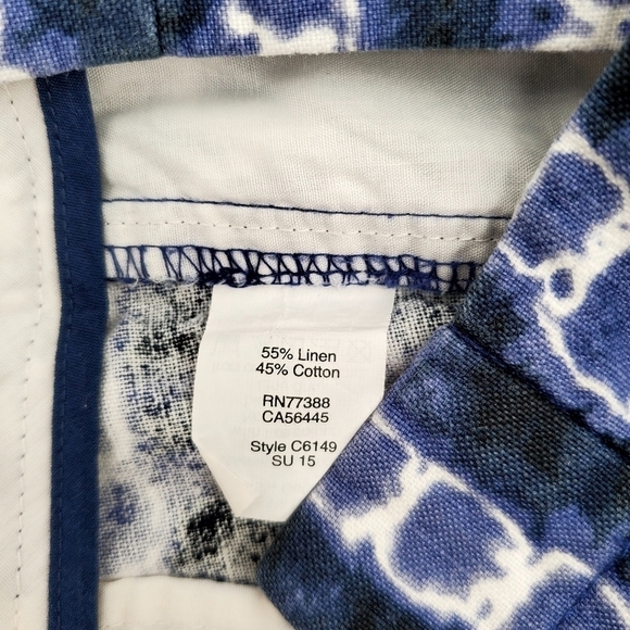 J.Crew Factory Women's Tie Dye Linen Cotton Blend Casual Shorts - Picture 6 of 7